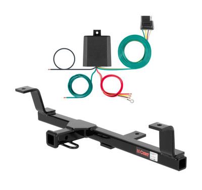 1998 - 2005 Volkswagen Passat Wagon, excluding 4MOTION Curt 1-1/4", Class 1 Trailer Tow Hitch + 4-flat Wiring Kit 11054