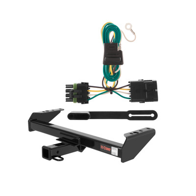 1988 - 2000 Chevrolet C3500 Cab & chassis Curt 2", Class 4 Trailer Tow Hitch + 4-flat Wiring Kit 14082