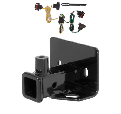 2005 - 2010 Dodge Dakota Curt 2", Class 3 Trailer Tow Hitch + 4-flat Wiring Kit 13229