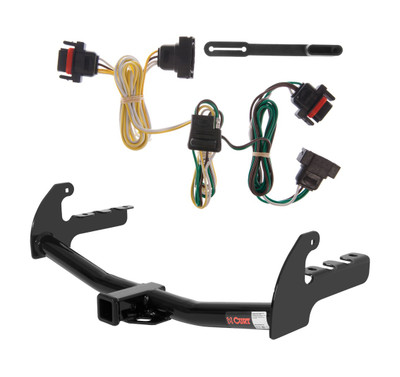 2004 Dodge Dakota Curt 2", Class 3 Trailer Tow Hitch + 4-flat Wiring Kit 13145