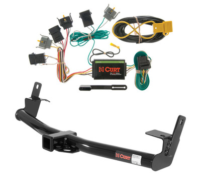 1995 - 2001 Ford Explorer Curt 2", Class 3 Trailer Tow Hitch + 4-flat Wiring Kit 13540-1