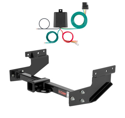 1993 - 1994 Volkswagen Transporter Curt 2", Class 3 Trailer Tow Hitch + 4-flat Wiring Kit 13217