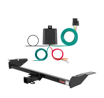 1998 - 2011 Ford Crown Victoria Curt 2", Class 3 Trailer Tow Hitch + 4-flat Wiring Kit 13707