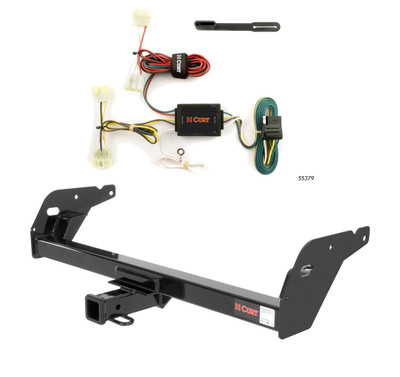 1995 - 2004 Toyota Tacoma Curt 2", Class 3 Trailer Tow Hitch + 4-flat Wiring Kit 13013