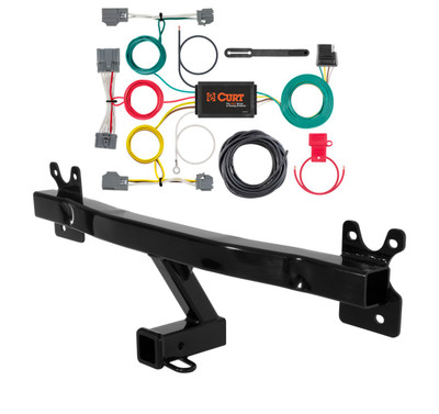 2009 - 2016 Volvo XC70 Curt 2", Class 3 Trailer Tow Hitch + 4-flat Wiring Kit 13266