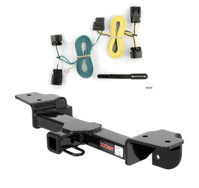 2005 - 2010 Chevrolet Cobalt Sedan, excluding SS Curt 1-1/4", Class 1 Trailer Tow Hitch + 4-flat Wiring Kit 11430