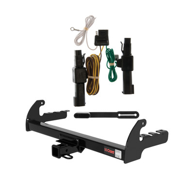 1987 - 1994 Dodge Dakota Curt 2", Class 3 Trailer Tow Hitch + 4-flat Wiring Kit 13280