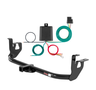 2010 - 2014 Volkswagen GTI Curt 1-1/4", Class 1 Trailer Tow Hitch + 4-flat Wiring Kit 11000