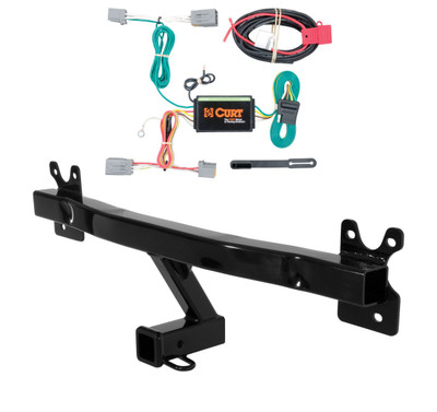 2011 - 2018 Volvo S60 Curt 2", Class 3 Trailer Tow Hitch + 4-flat Wiring Kit 13266