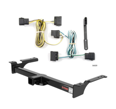 2004 - 2006 Ford Econoline van Curt 2", Class 4 Trailer Tow Hitch + 4-flat Wiring Kit 14053