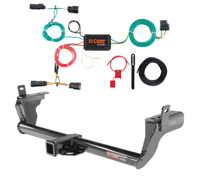 2015 - 2018 Ford Edge Curt 2", Class 3 Trailer Tow Hitch + 4-flat Wiring Kit 13234