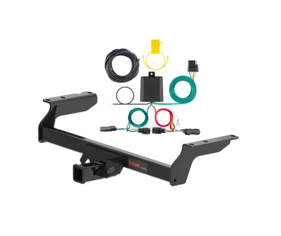 20 - 22 Ford Escape Excluding PHEV Curt 2", Class 3 Trailer Tow Hitch + 4-flat Wiring Kit 13454