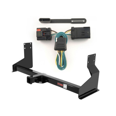 2007 - 2009 Dodge Sprinter 2500 Step bumper Curt 2", Class 3 Trailer Tow Hitch + 4-flat Wiring Kit 13358