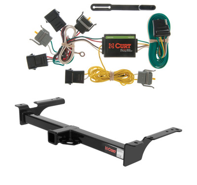 1992 - 1994 Ford Econoline van Curt 2", Class 4 Trailer Tow Hitch + 4-flat Wiring Kit 14053