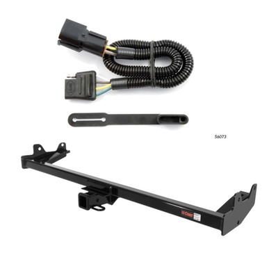2004 - 2007 Mercury Monterey Van Curt 2", Class 3 Trailer Tow Hitch + 4-flat Wiring Kit 13587-1