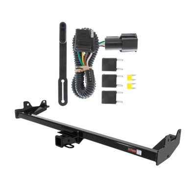 2004 - 2007 Mercury Monterey Van Curt 2", Class 3 Trailer Tow Hitch + 4-flat Wiring Kit 13587