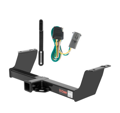 1998 - 2001 Mazda B2500 2000 - 2001 models are no drill Curt 2", Class 3 Trailer Tow Hitch + 4-flat Wiring Kit 13019