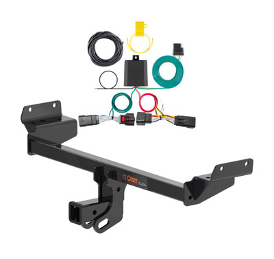 2019 - 2023 Lincoln Nautilus Curt 2", Class 3 Trailer Tow Hitch + 4-flat Wiring Kit 13452