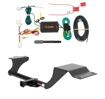 2011 - 2014 Mazda 2 Curt 1-1/4", Class 1 Trailer Tow Hitch + 4-flat Wiring Kit 11073