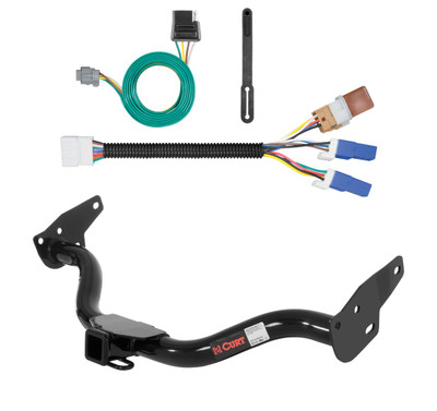 2005 - 2015 Nissan Xterra Curt 2", Class 3 Trailer Tow Hitch + 4-flat Wiring Kit 13514-1