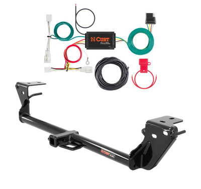 2013 - 2018 Lexus ES300h Curt 1-1/4", Class 1 Trailer Tow Hitch + 4-flat Wiring Kit 11362