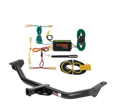 2003 - 2008 Pontiac Vibe Excluding GT Curt 1-1/4", Class 2 Trailer Tow Hitch + 4-flat Wiring Kit 12234