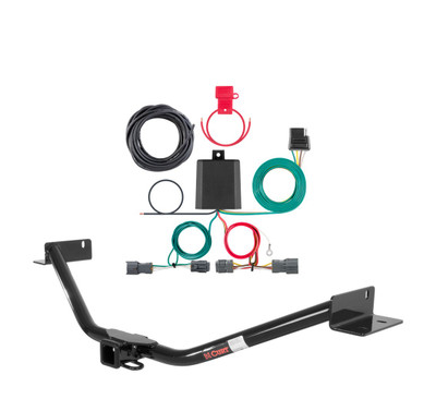 2011 - 2013 Kia Sorento Excluding SX Curt 2", Class 3 Trailer Tow Hitch + 4-flat Wiring Kit 13073