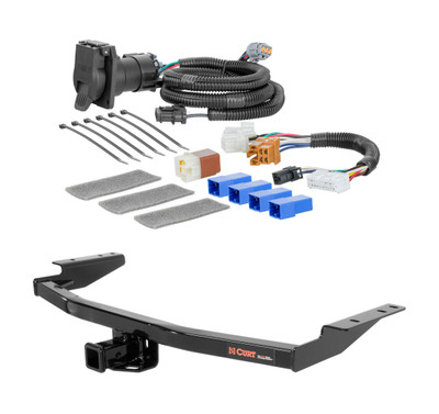 2013 - 2016 Nissan Pathfinder Curt 2", Class 3 Trailer Tow Hitch + 7-way Wiring Kit 13126
