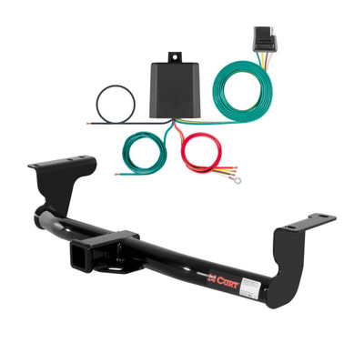 2011 - 2014 Nissan Murano Crosscabriolet Curt 2", Class 3 Trailer Tow Hitch + 4-flat Wiring Kit 13577