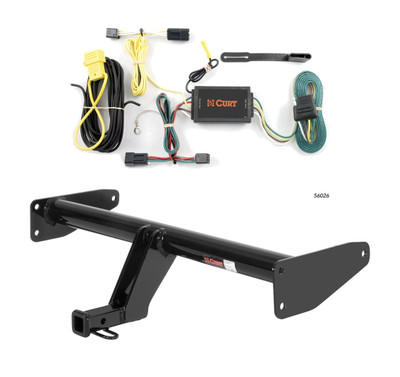 2008 - 2010 Saturn Vue Curt 1-1/4", Class 2 Trailer Tow Hitch + 4-flat Wiring Kit 12095