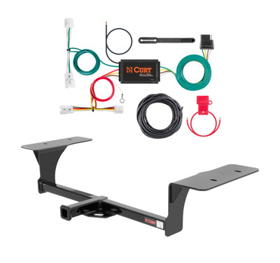 2016 - 2026 Nissan Altima Sedan Curt 1-1/4", Class 1 Trailer Tow Hitch + 4-flat Wiring Kit 11352