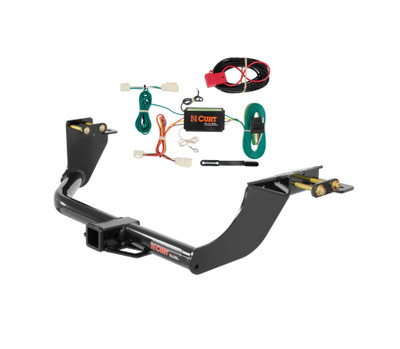 14 - 20 Mitsubishi Outlander Curt 2", Class 3 Trailer Tow Hitch + 4-flat Wiring Kit 13163