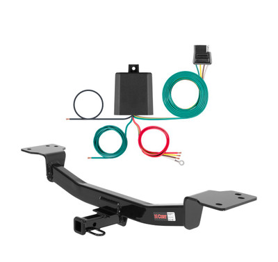 2004 Kia Sportage Curt 1-1/4", Class 2 Trailer Tow Hitch + 4-flat Wiring Kit 12126