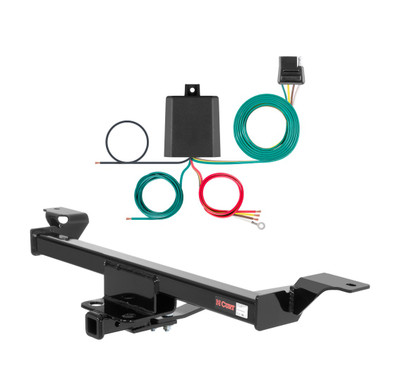 2002 - 2006 Nissan Altima Sedan Curt 1-1/4", Class 1 Trailer Tow Hitch + 4-flat Wiring Kit 11264