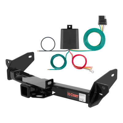 06 - 08 Lincoln Mark LT Curt 2", Class 4 Trailer Tow Hitch + 4-flat Wiring Kit 14360