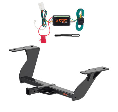 2019 - 2026 Subaru Forester Curt 1-1/4", Class 2 Trailer Tow Hitch + 4-flat Wiring Kit 12198