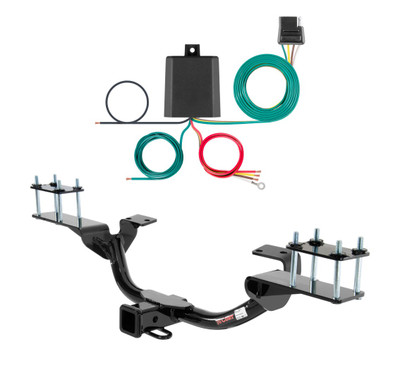 2010 - 2013 Mercedes-Benz GL350 Curt 2", Class 3 Trailer Tow Hitch + 4-flat Wiring Kit 13102