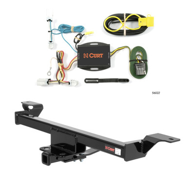 2004 - 2008 Nissan Maxima Sedan Curt 1-1/4", Class 1 Trailer Tow Hitch + 4-flat Wiring Kit 11264