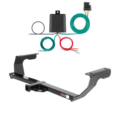 2009 Subaru Impreza Outback Sport Excluding Canadian built models Curt 1-1/4", Class 1 Trailer Tow Hitch + 4-flat Wiring Kit 11315