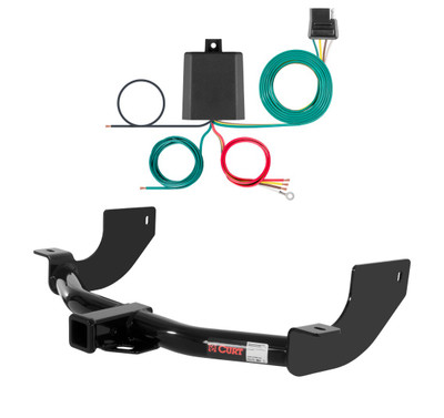 2010 - 2016 Land Rover LR4 Curt 2", Class 3 Trailer Tow Hitch + 4-flat Wiring Kit 13456