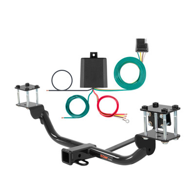 2010 - 2012 Mercedes-Benz GLK350 Curt 2", Class 3 Trailer Tow Hitch + 4-flat Wiring Kit 13142