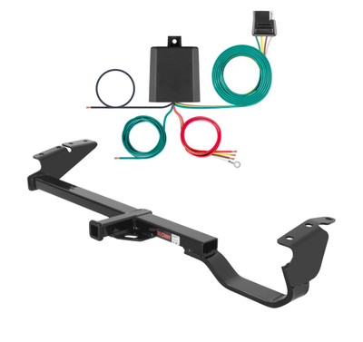 2002 - 2006 Lexus ES330 Curt 1-1/4", Class 2 Trailer Tow Hitch + 4-flat Wiring Kit 12339