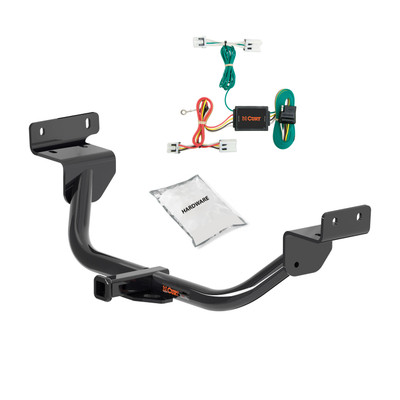 11 - 17 Nissan Juke AWD, excluding Nismo Curt 1-1/4", Class 1 Trailer Tow Hitch + 4-flat Wiring Kit 11088
