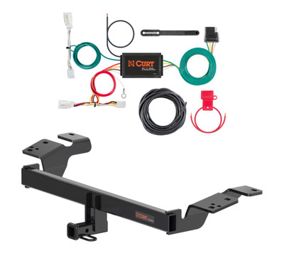 2019 - 2022 Toyota Avalon Curt 1-1/4", Class 1 Trailer Tow Hitch + 4-flat Wiring Kit 11576