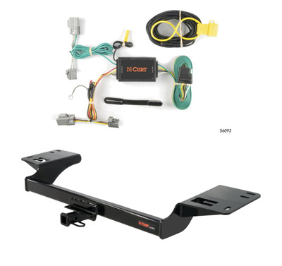 2013 - 2016 Lincoln MKS Curt 1-1/4", Class 2 Trailer Tow Hitch + 4-flat Wiring Kit 12088