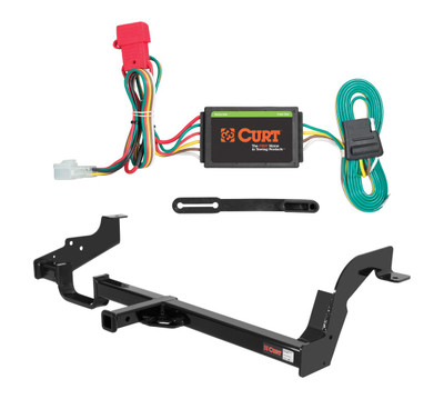 2000 - 2004 Subaru Outback Sedan Curt 1-1/4", Class 2 Trailer Tow Hitch + 4-flat Wiring Kit 12270
