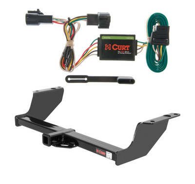 1998 - 2007 Mazda B3000 Curt 1-1/4", Class 2 Trailer Tow Hitch + 4-flat Wiring Kit 12012