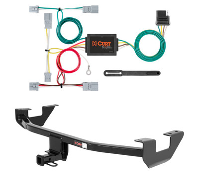 2010 - 2013 Mazda 3 Sedan Curt 1-1/4", Class 1 Trailer Tow Hitch + 4-flat Wiring Kit 11393