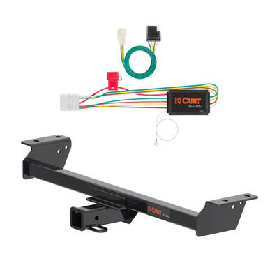 2020 - 2021 Lexus RX350 Curt 2", Class 3 Trailer Tow Hitch + 4-flat Wiring Kit 13515