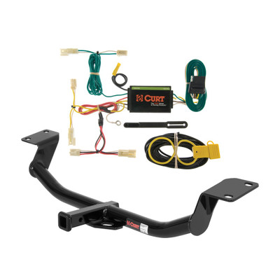 2003 - 2010 Pontiac Vibe GT Curt 1-1/4", Class 2 Trailer Tow Hitch + 4-flat Wiring Kit 12221